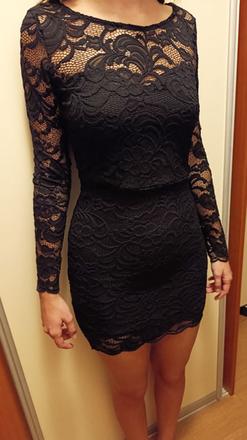 Čipkované šaty v 34/36, h&m,34