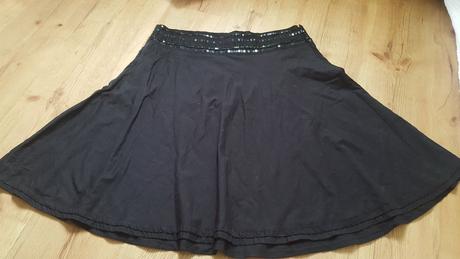 Čierna sukňa s trblietkami s.oliver, s.oliver,40