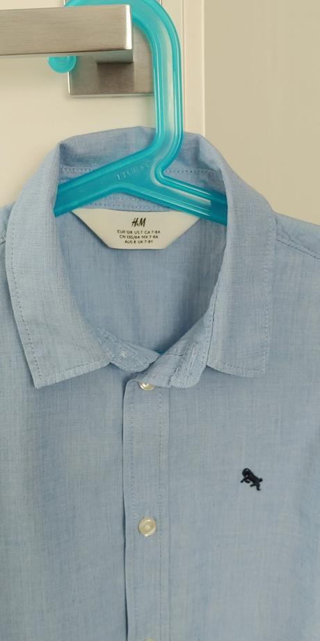 Bavlnená košeľa h&m veľ. 128, h&m,128