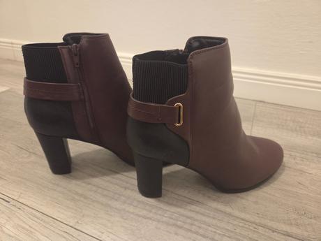 Bordovo-čierne čižmy, next,41