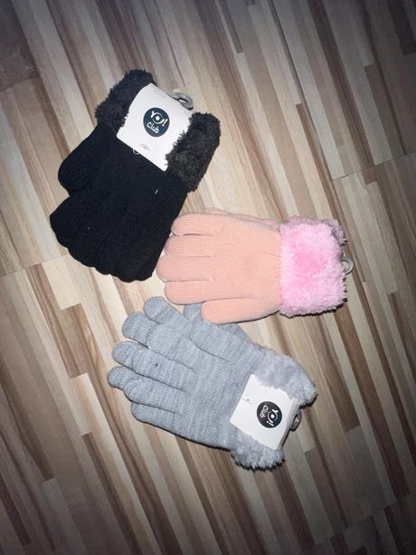 Vyteplene hrube elegantne rikavice, 104 / 110 / 116 / 122