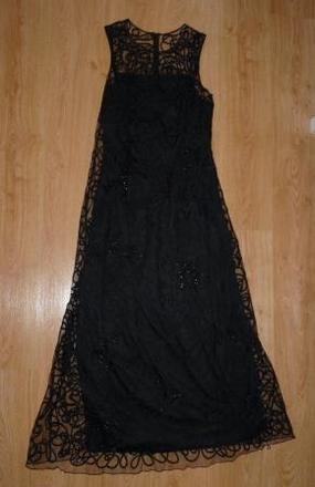 Dlhe čipkovane s koralkami, 46