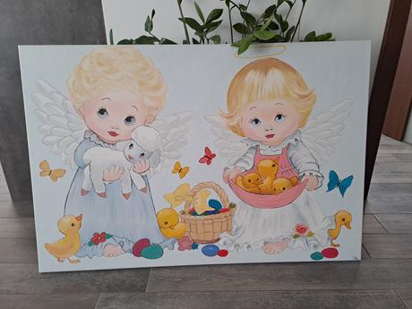 Ručné maľovany obraz,  pre deti, 