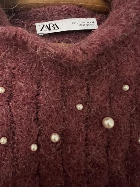 Vlnený alpakový sveter zara, zara,l