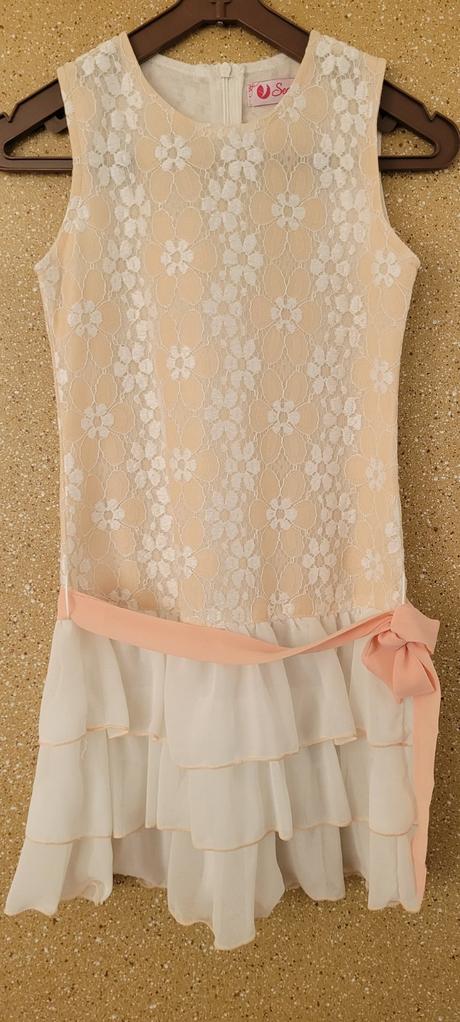 Dievčenské slávnostné šaty, 128