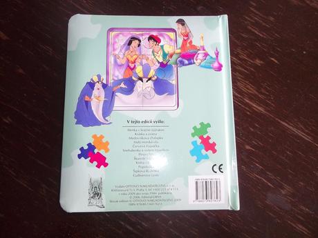 Knižka pre deti - rozprávka s puzzle aladin, 