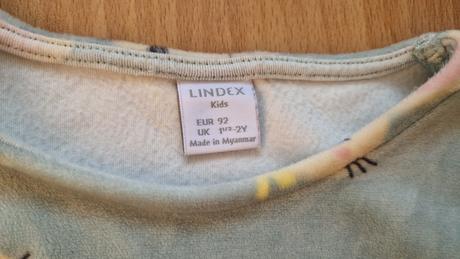 Velúrové šaty zajko, lindex,92