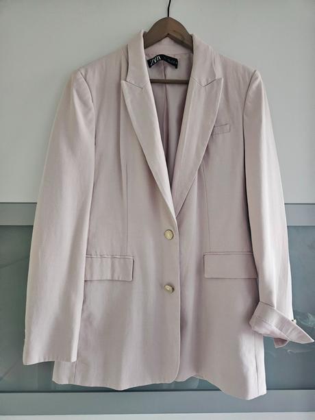 Sako pudrovej farby, zara,l