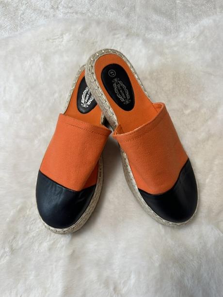 Dvojfarebné espadrilkové našuchovačky, 40