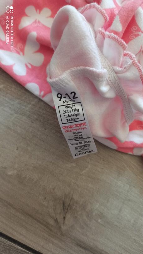 Letný overal nenosený 74/80, george,80