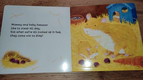 Zvieratka mama a mláďatko s puzzle,