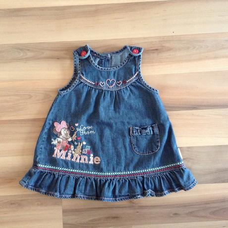 Rifľové šatky s minnie, 3-6m, george,68