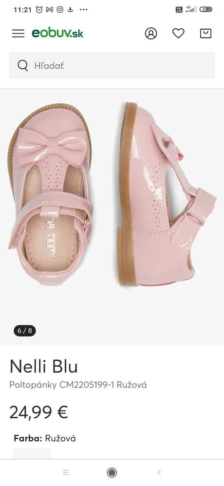 Lakované topánky s mašličkou, nelli blu,24