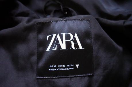 Dlhá zimná bunda zara, zara,xs