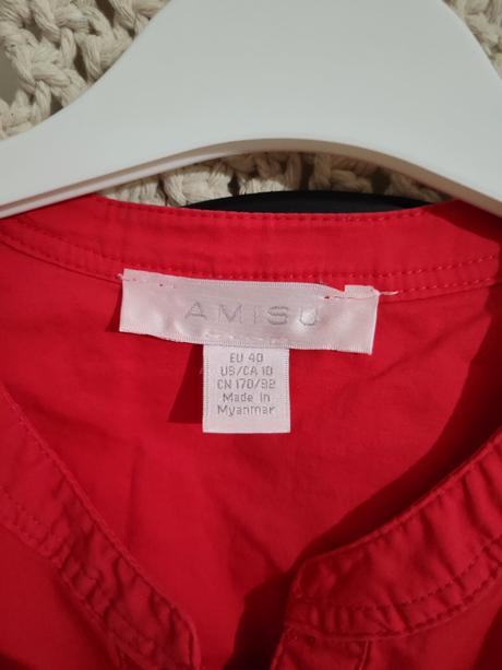 Červené letné šaty amisu, amisu,l