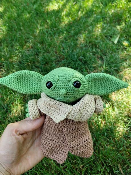 Hackovany baby yoda, 