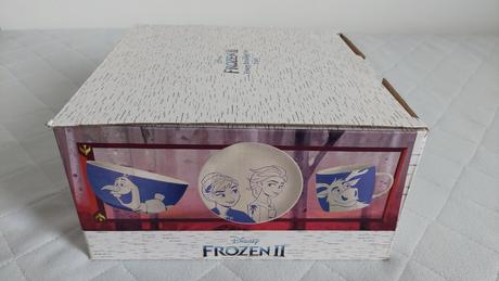Frozen ii - porcelánový set miska, tanier, hrnček, 