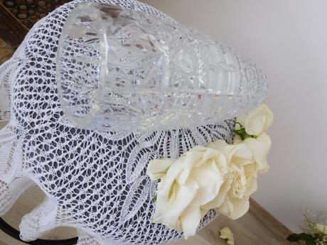 Krásna kryštálová váza -top top stav, 