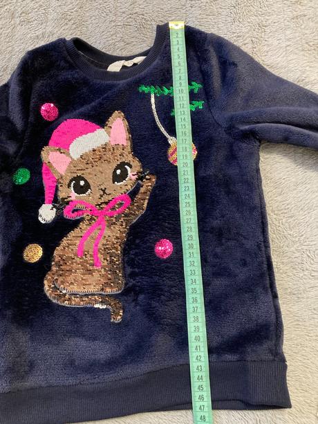 Mäkučká mikina s meniacimi flitrami zn.h&m (116), h&m,116