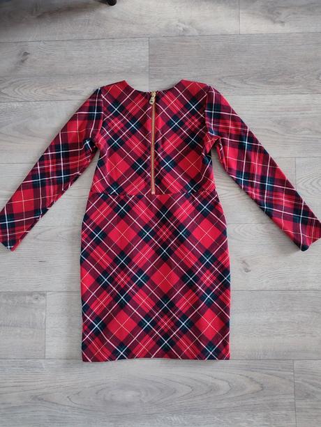 Kárované šaty, h&m,122