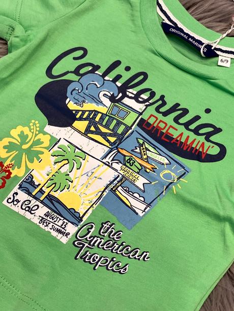 Chlapčenské tričko s potlačou a nápismi (6-9 mes.), original marines,68 / 74