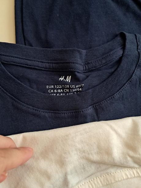 2ks tricka h&m v.122/128, h&m,122 / 128