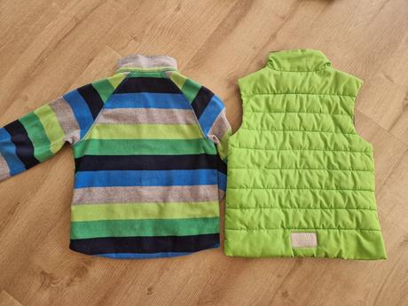 Vesta+mikina hm 110/116+ ciapka,nakrcnik i, 110