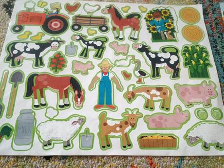 Farma- znovu použiteľné nalepky, 