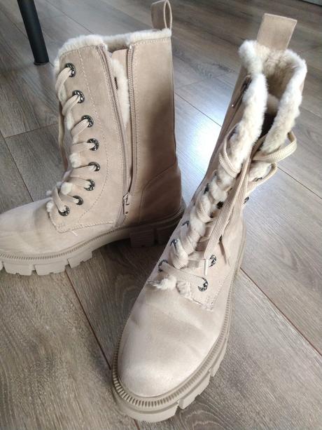 Semišové čižmy zateplené, deichmann,37