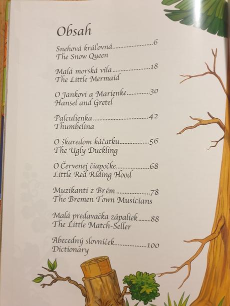 Dvojjazyčná kniha rozprávky slovensky anglicky,