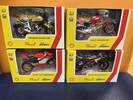 Modely motoriek ducati- 4 ks - cena spolu, 