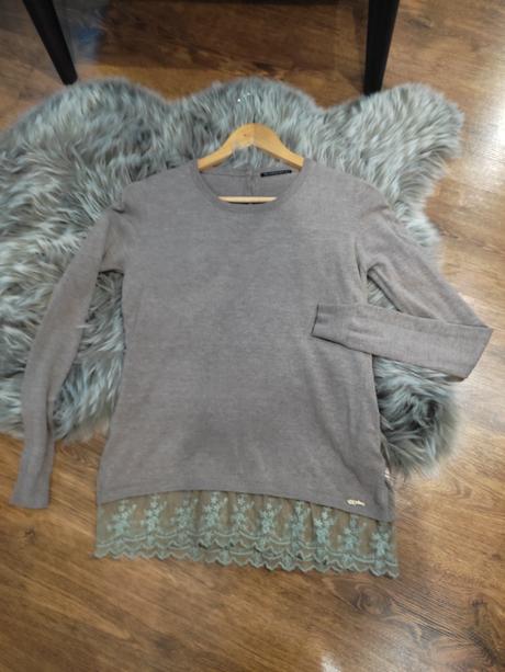 Sveter s čipkou, mayo chix,s