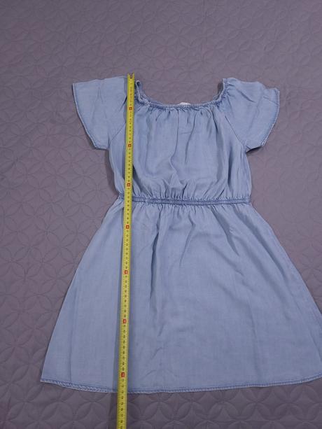 H&m letne saty, tenke, riflovy vzhlad 146/152, h&m,146