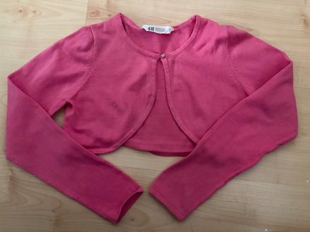 Bolerko tm.ružové 8-10 rokov, h&m,140