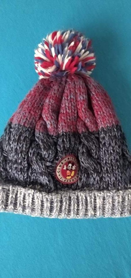 Čiapka mickey mouse s brmbolcom 1,2,3 roky, c&a,92