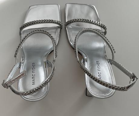 Marc fisher slingback sandále s hranatou špičkou, 37