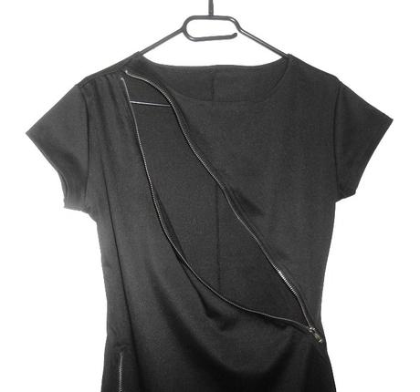 Elastické šaty so zipsami veľ.m, m