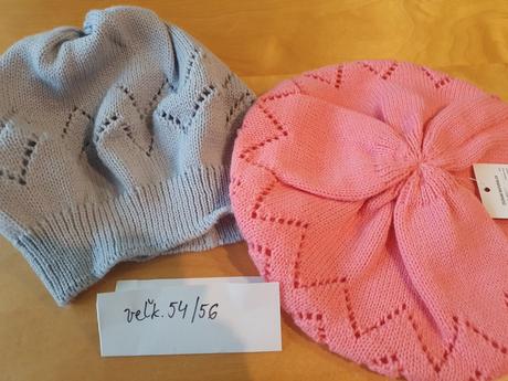 Prechodné čiapky mix, 86 - 116