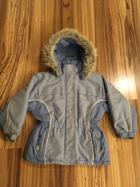 Zimná praktická bunda s mikinou + rukavice, 104