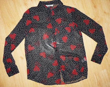 Srdiečková blúzka, stradivarius,s