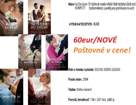 Knihy 6x ella quinnová komplet,
