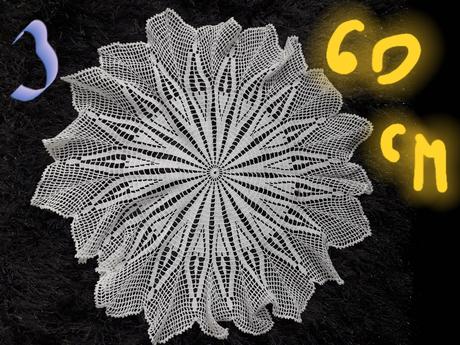 Čipkovaná dečka 60 cm, 