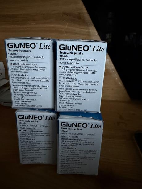 Testovacie prúžky gluneo lite -nové,