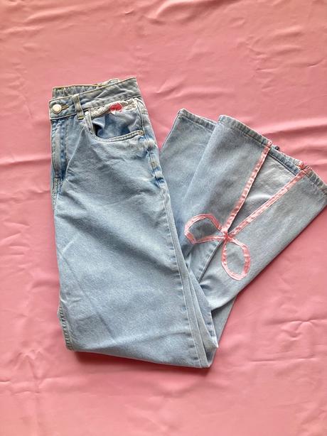 Dámske bledomodré zvonové coquette rifle, 36 / s