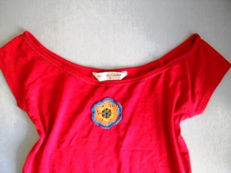 Tričko s kvetinkou, s