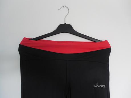 Čierne trojštvrťové legíny, asics,m