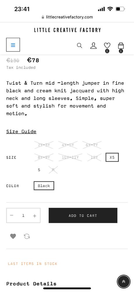 Nové šaty xs little creative factory, xs