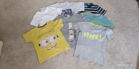 7ks letné detské tričká, 134