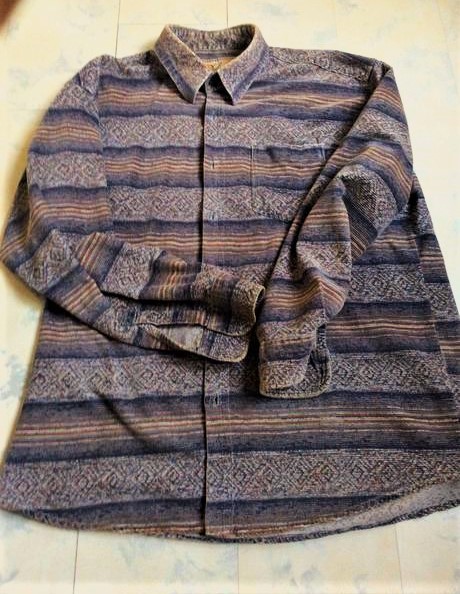 Teplá manchestrová košeľa, xxl