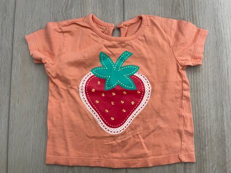 Tričko s jahodou, f&f,80